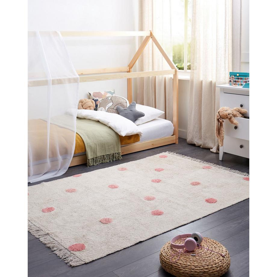 Beliani Tapis enfant en Coton  DARDERE  