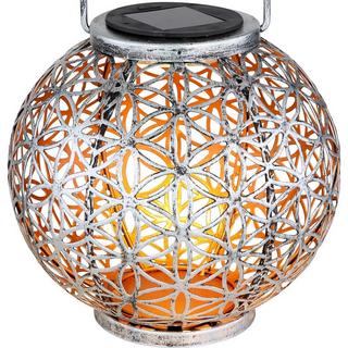 mutoni Lampe solaire en métal, couleur argentée 1xLED  