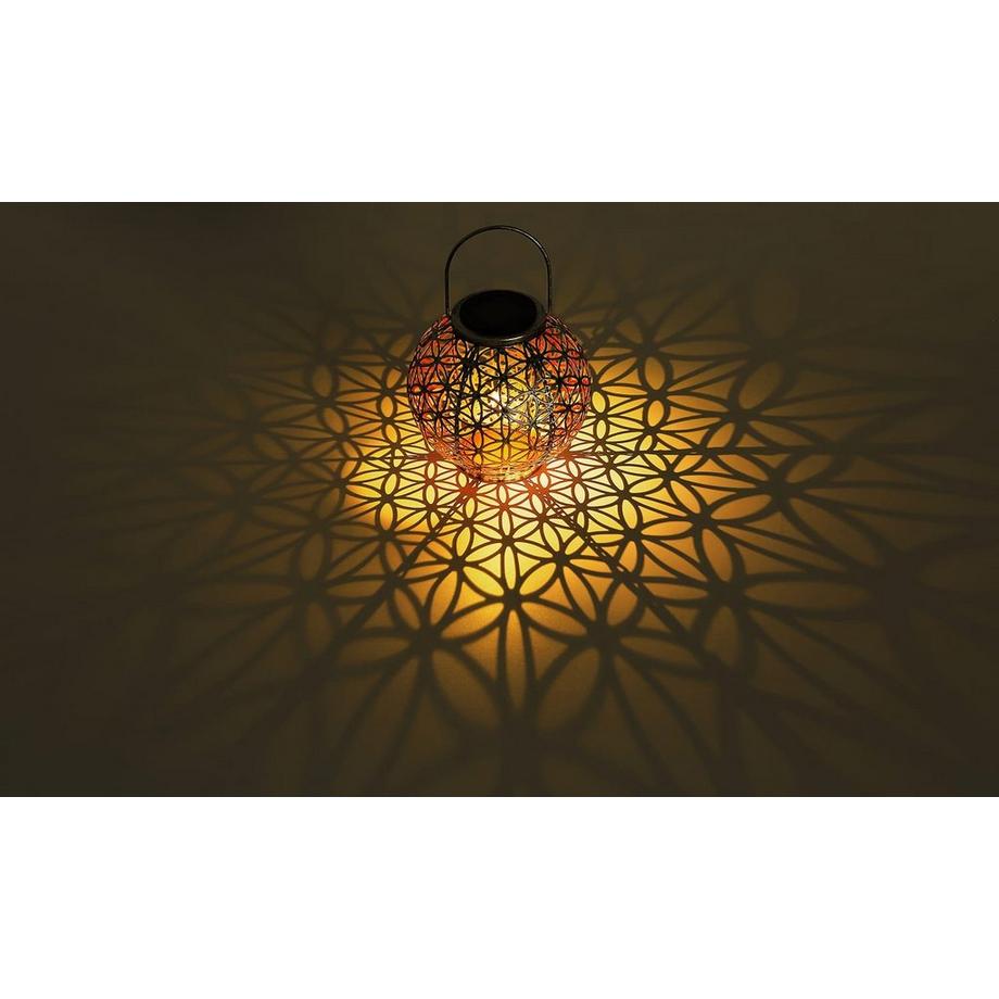 mutoni Lampe solaire en métal, couleur argentée 1xLED  