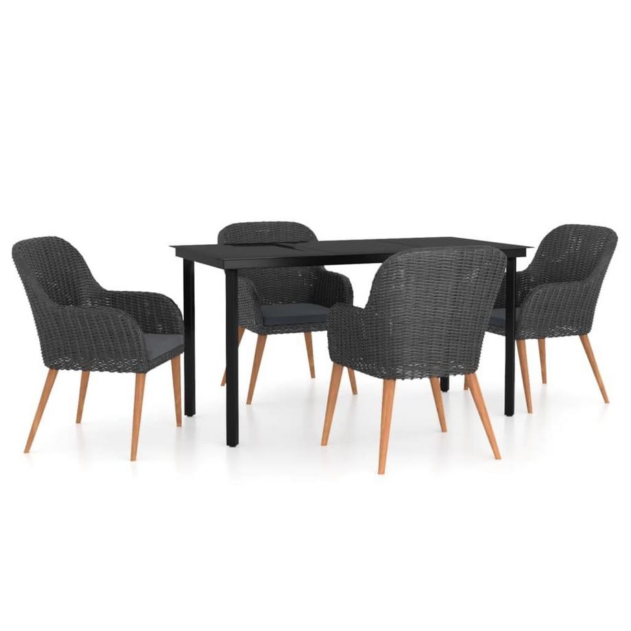 Garten essgruppe poly-rattan