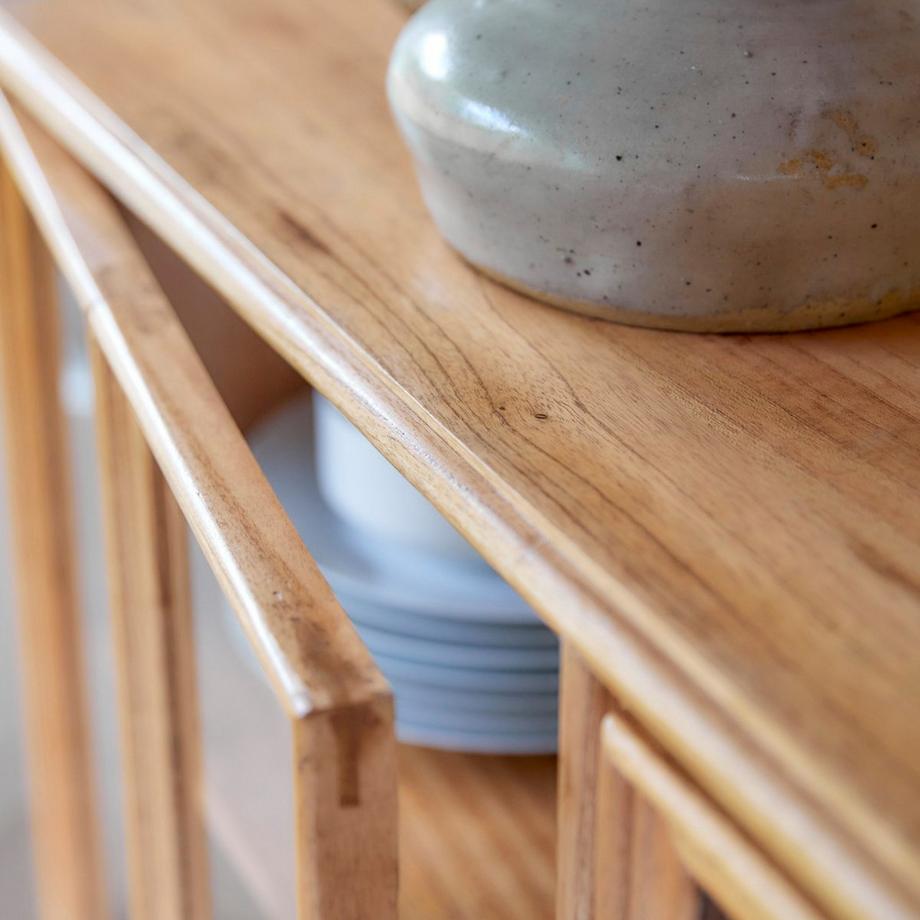 Tikamoon Vetrina in legno di mindi Alex  