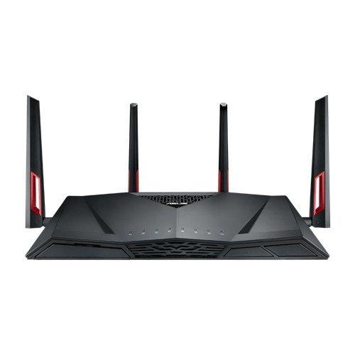 ASUS  RT-AC88U router wireless Gigabit Ethernet Dual-band (2.4 GHz/5 GHz) Nero 