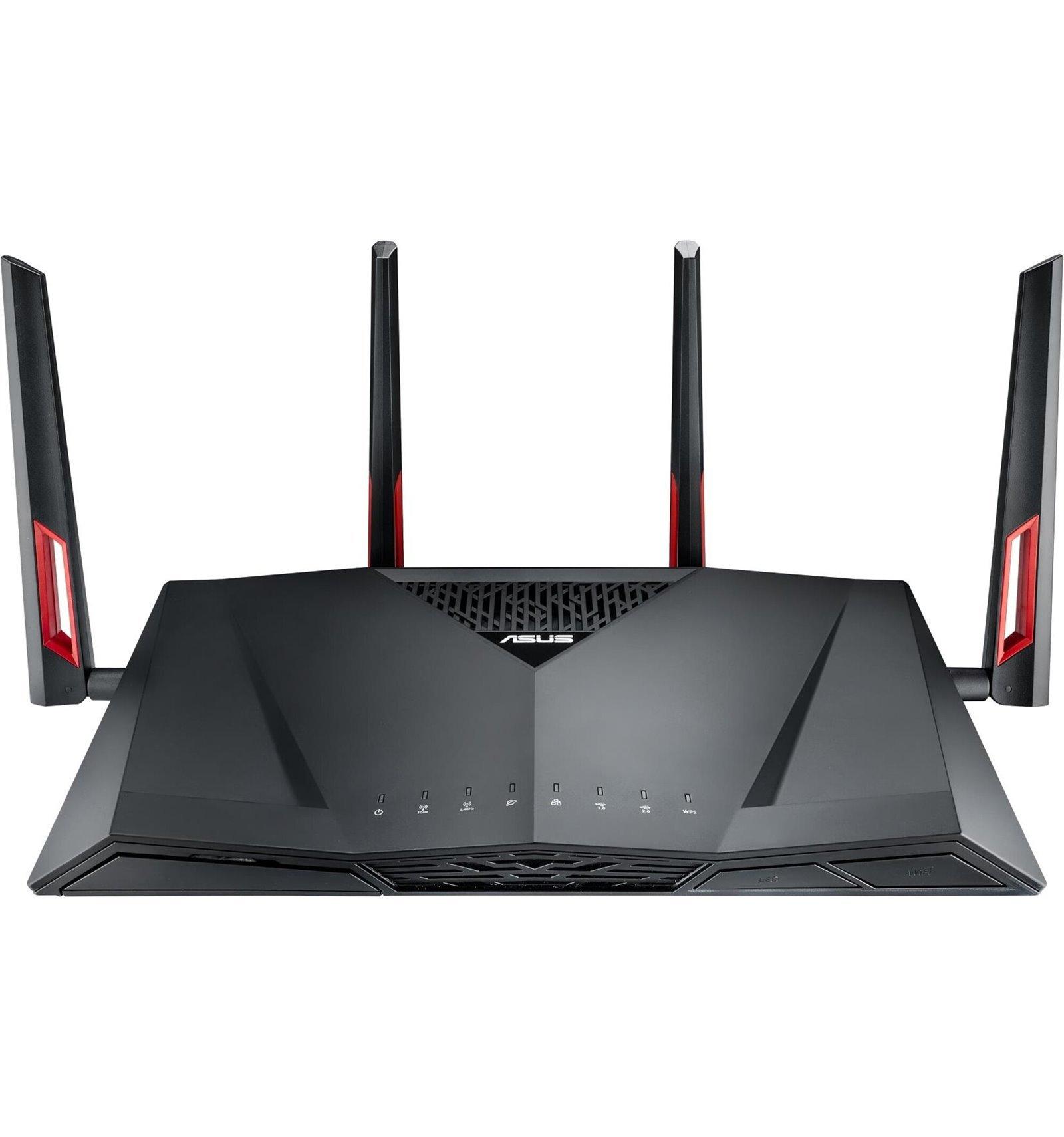 ASUS  RT-AC88U router wireless Gigabit Ethernet Dual-band (2.4 GHz/5 GHz) Nero 