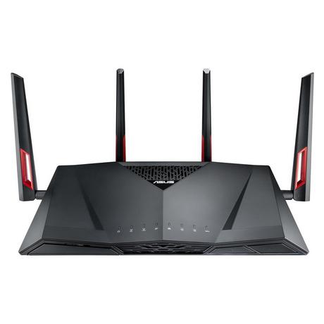 ASUS  RT-AC88U router wireless Gigabit Ethernet Dual-band (2.4 GHz/5 GHz) Nero 