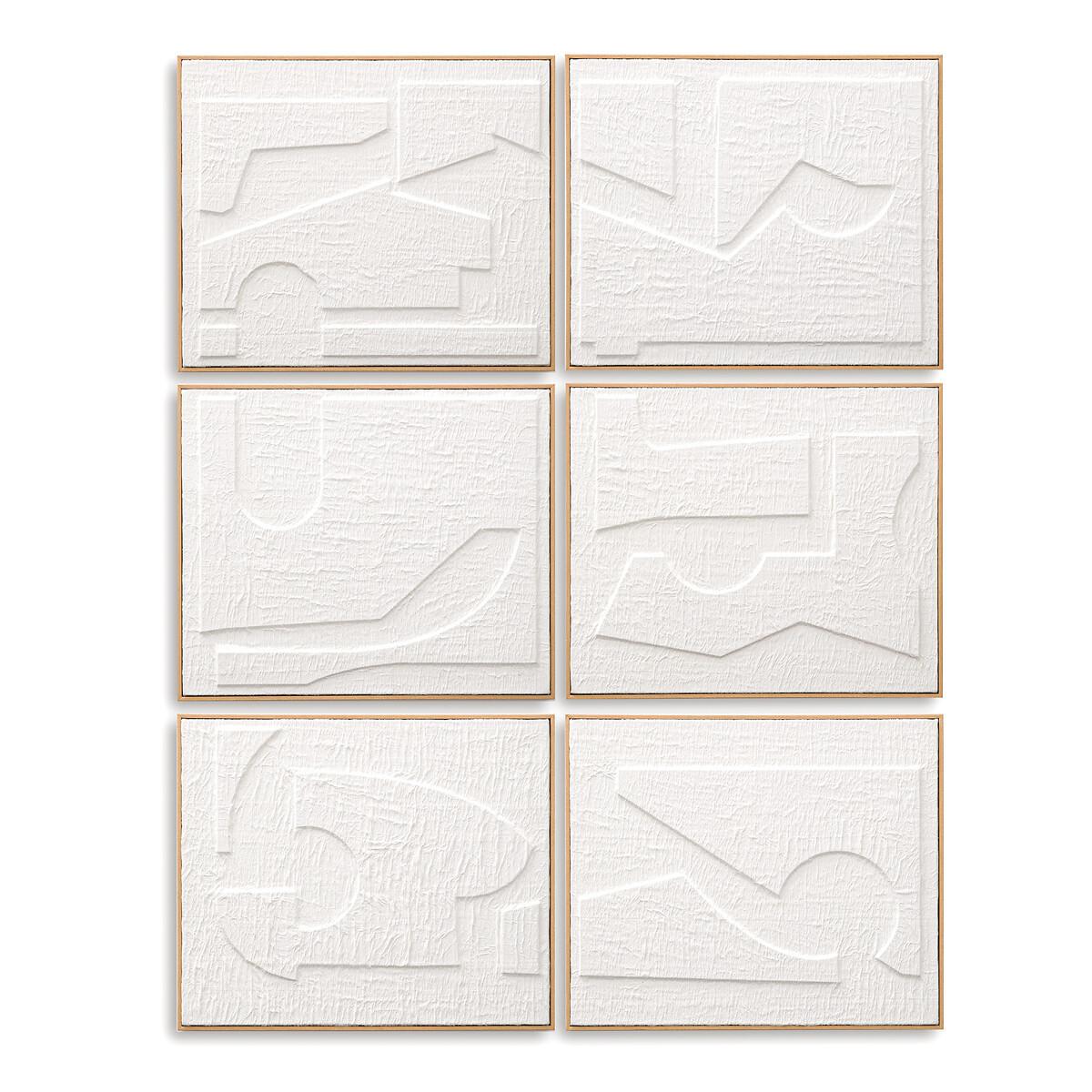 AM.PM Set de 6 cadres en papier embossé  