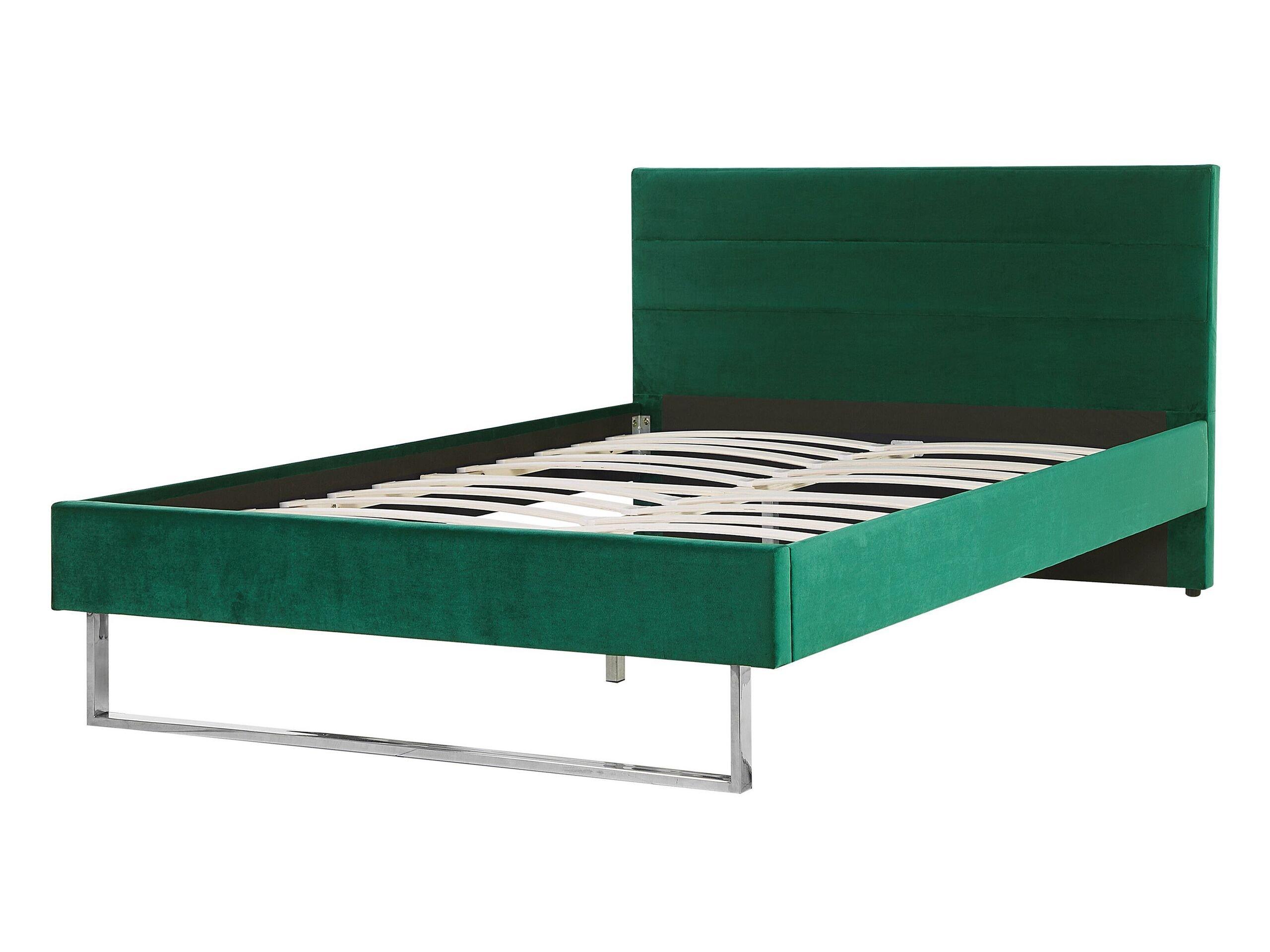 Beliani Bett mit Lattenrost aus Samtstoff Modern BELLOU  