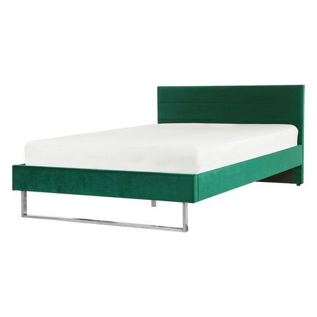 Beliani Bett mit Lattenrost aus Samtstoff Modern BELLOU  