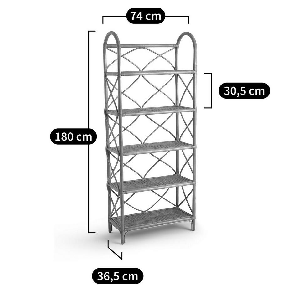 La Redoute Intérieurs Bibliothèque 5 tablettes  