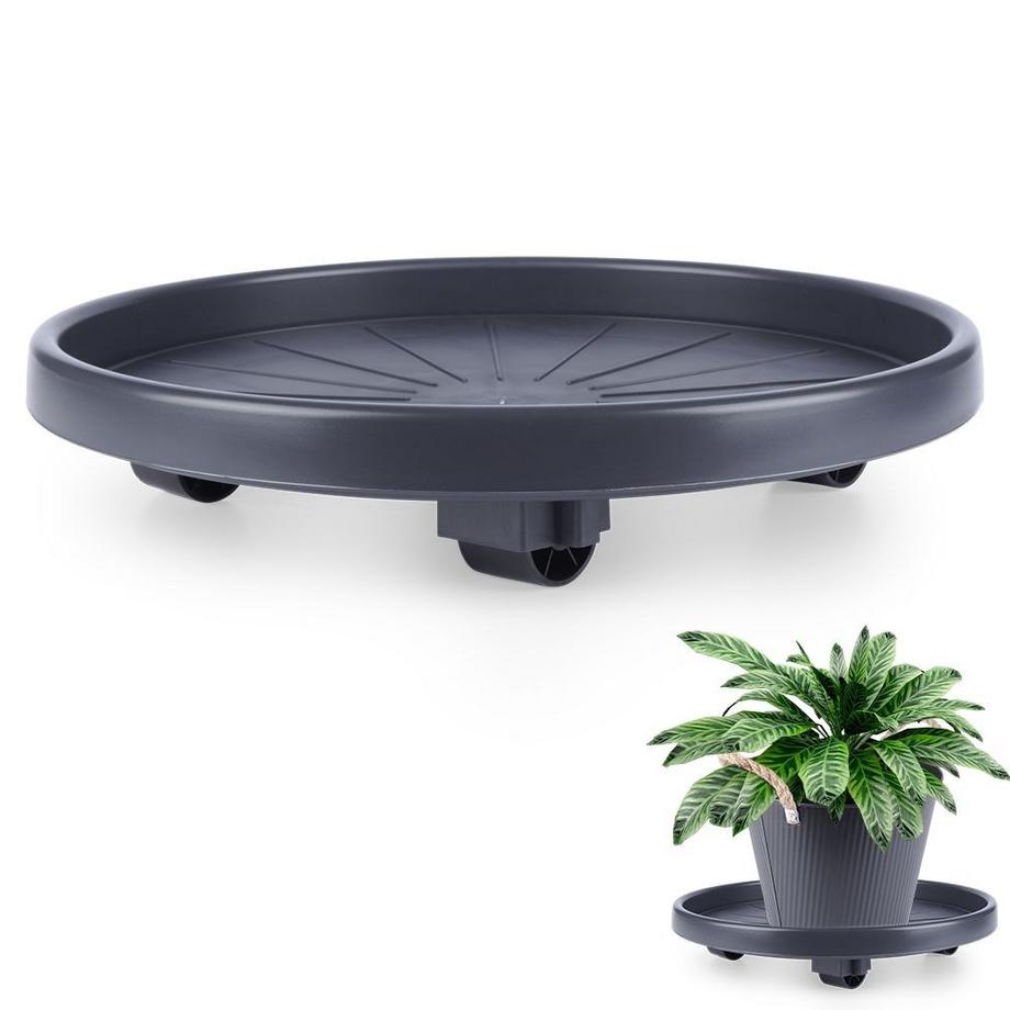 ProGarden  Mobiler Blumentopf auf Rollen für Haus und Balkon 