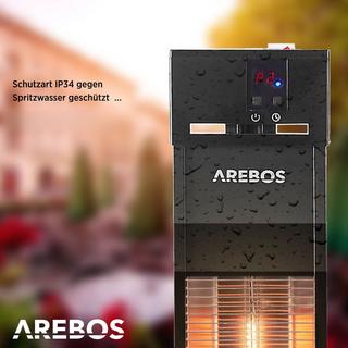 Arebos Chauffage radiant infrarouge Chauffage infrarouge avec télécommande  