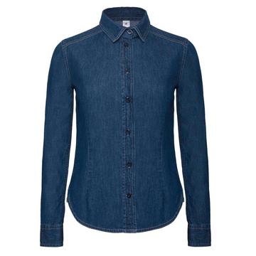 B&C Denim Hemd Jeanshemd Vision, Langarm