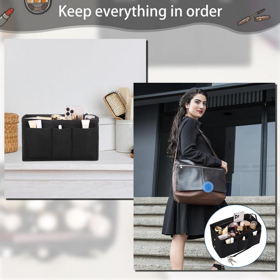 Alopini  Organisateur de sac à main, organisateur de sac en feutre, organisateur de sac dans le sac, organisateur de sac shopper 