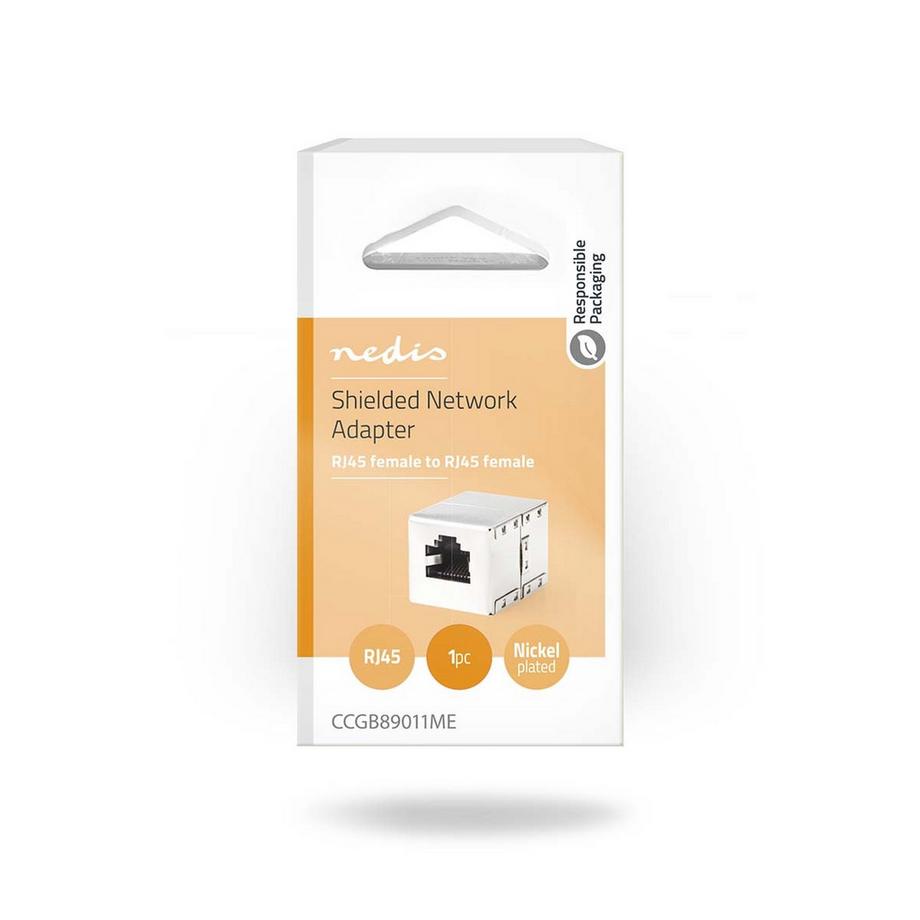 Nedis  Netzwerkstecker | CAT6 | Geschirmt | RJ45 Buchse | RJ45 Buchse | Gerade | Metall | Box 