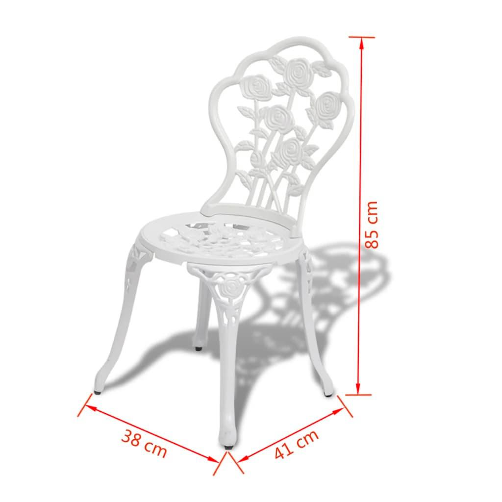 VidaXL Bistro-tisch und stuhl aluminium  