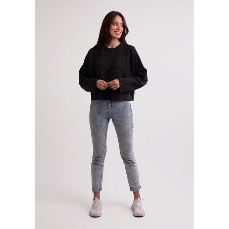 CASH-MERE.CH Wolle Kaschmir Rundhals Pullover  
