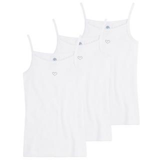 Sanetta  Unterhemden 3er Pack - Basic Shirt mit Herzmotiv 