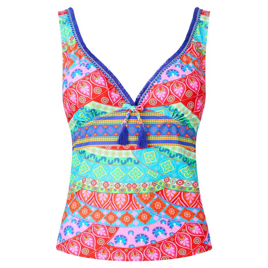 Joe Browns Top Tankini Patchwork con Nappe  