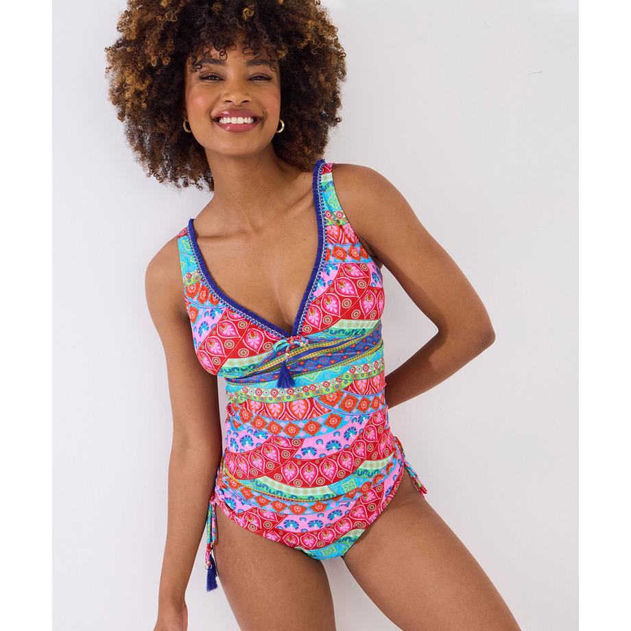 Joe Browns Top Tankini Patchwork con Nappe  