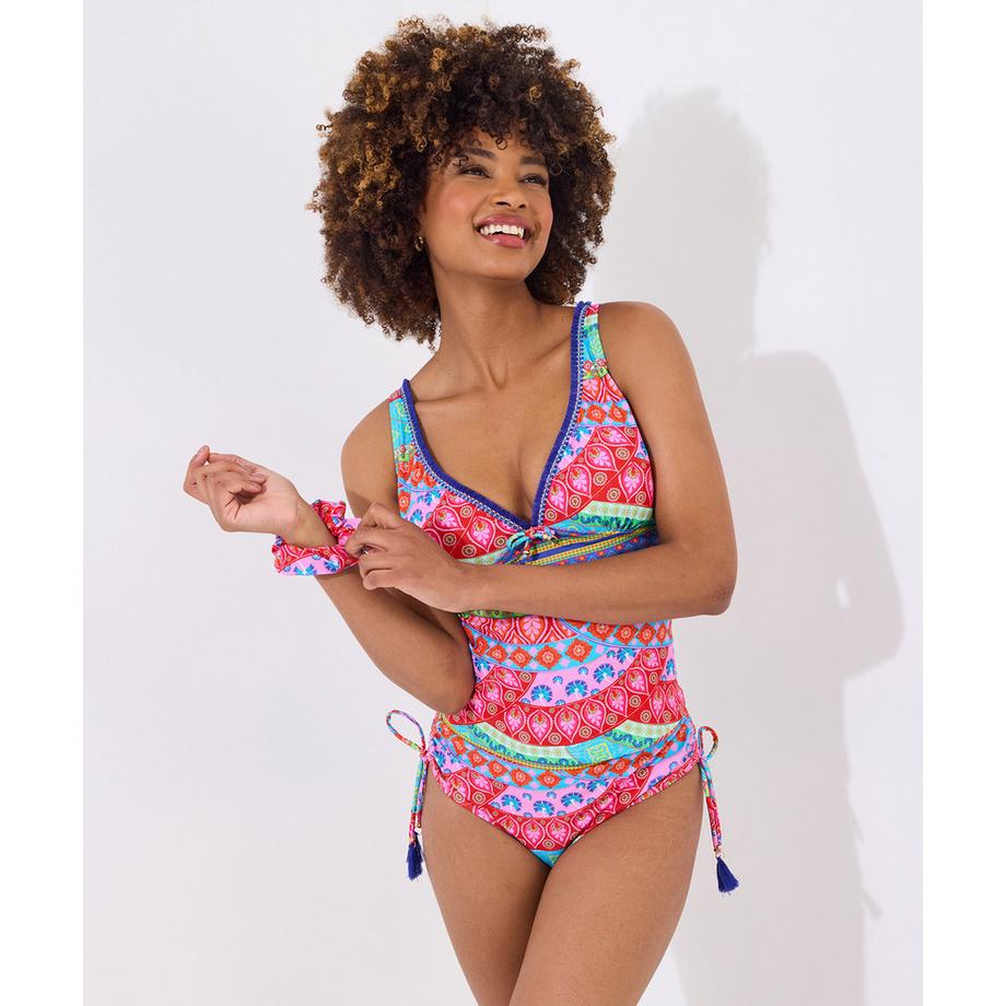 Joe Browns Top Tankini Patchwork con Nappe  