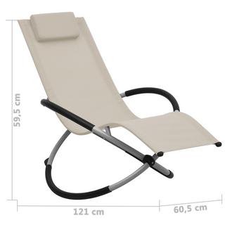 VidaXL Chaise longue enfant métal  