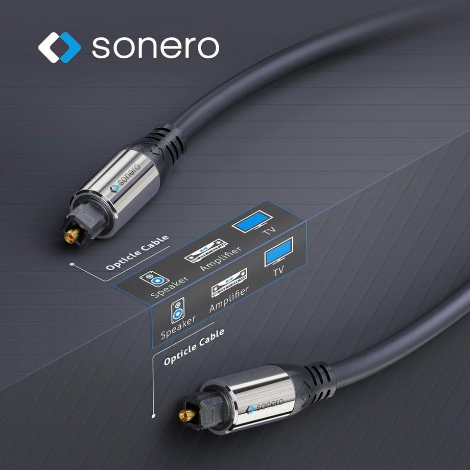 sonero  Audio-Kabel Toslink - Toslink 7.5 m (7.50 m, Entry, Optisch) 