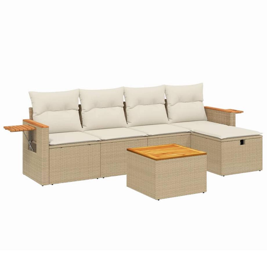 set divano da giardino Polirattan