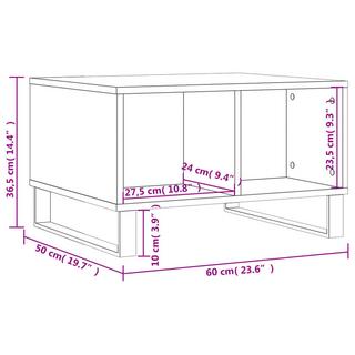 VidaXL Table basse bois d'ingénierie  