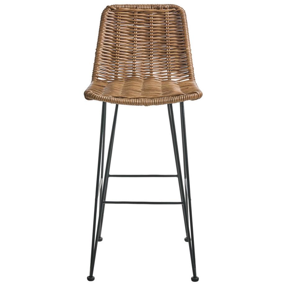 Beliani Set di 2 sedie alte en Rattan  CASSITA  