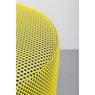 KARE Design Tabouret Jody Mesh jaune rond 35  