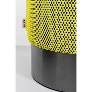 KARE Design Tabouret Jody Mesh jaune rond 35  