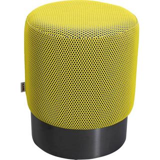 KARE Design Tabouret Jody Mesh jaune rond 35  