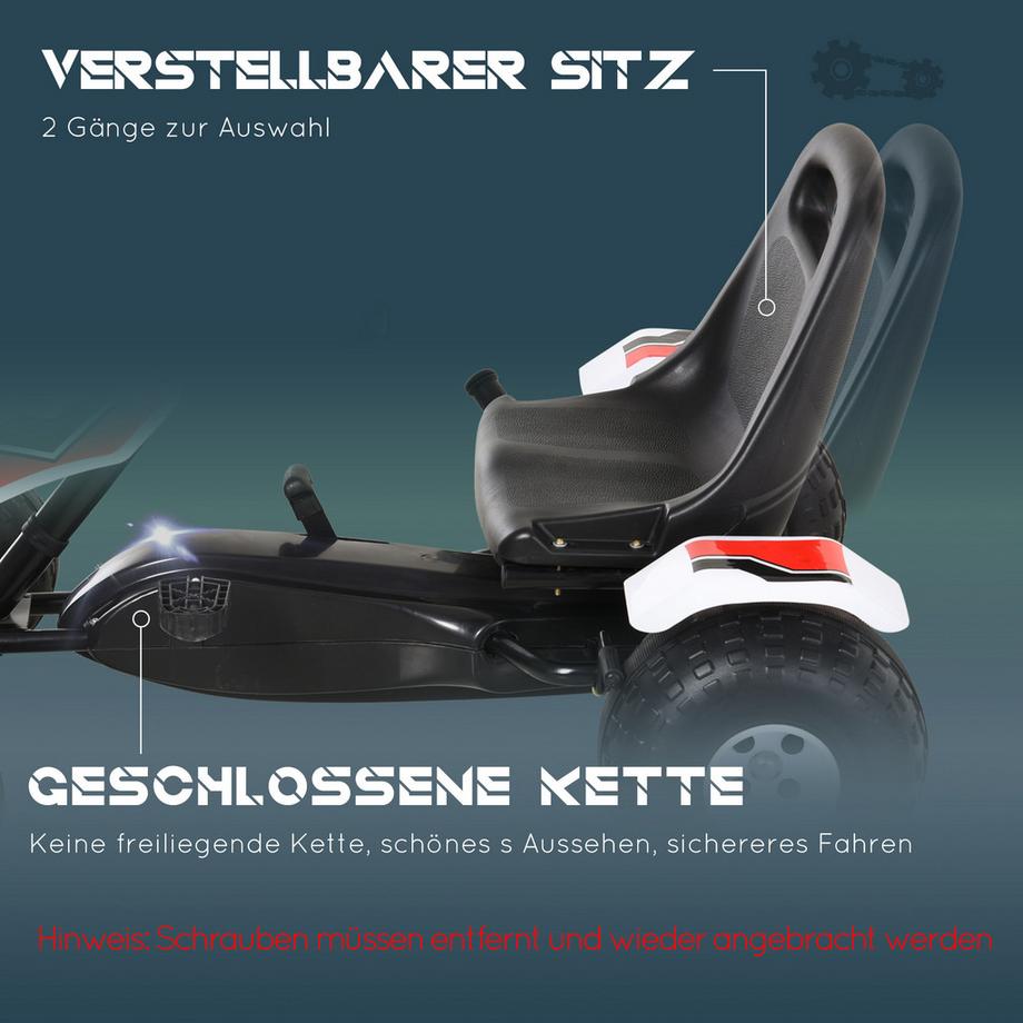 HOMCOM  Kinder Go Kart Tretauto 