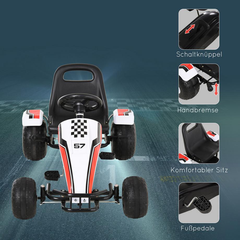 HOMCOM  Kinder Go Kart Tretauto 