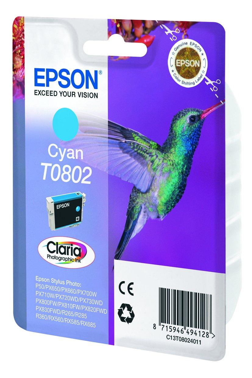 EPSON  T0802 Claria Photographic (C, Tinte) 