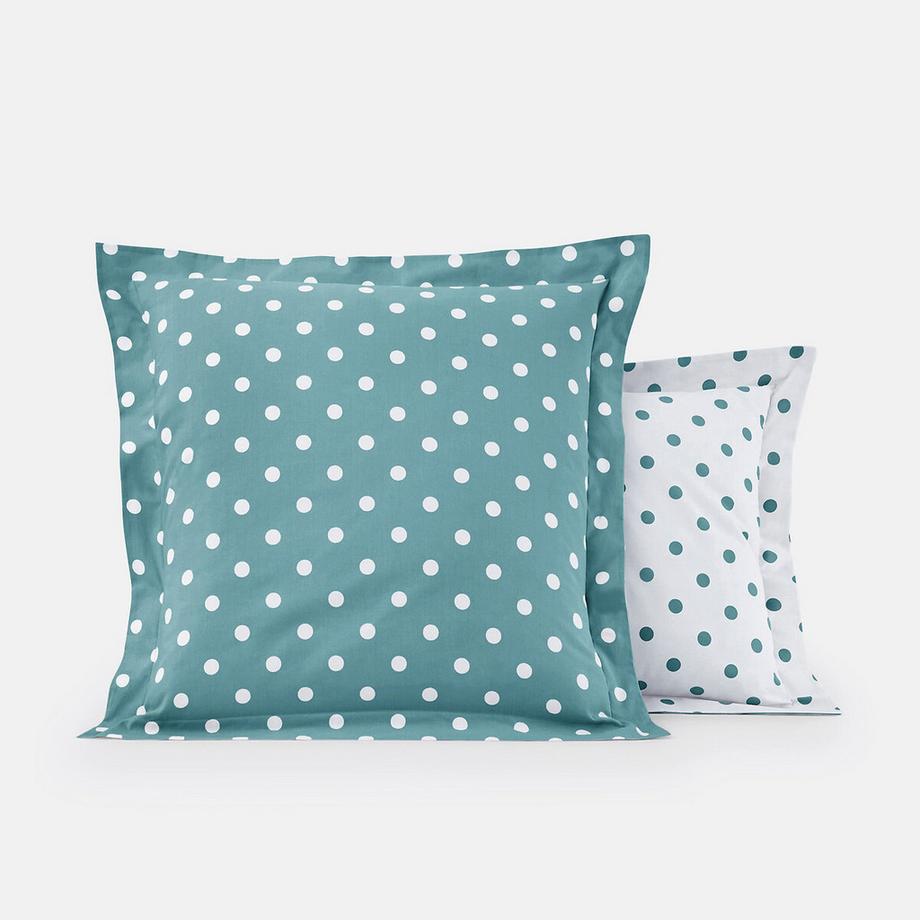 Getupfter Kissenbezug Clarisse aus reiner Baumwolle