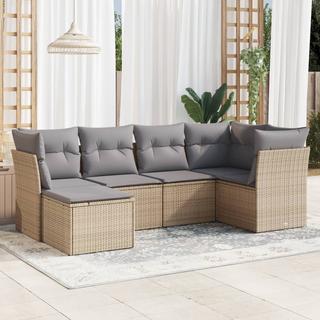 VidaXL set divano da giardino Polirattan  