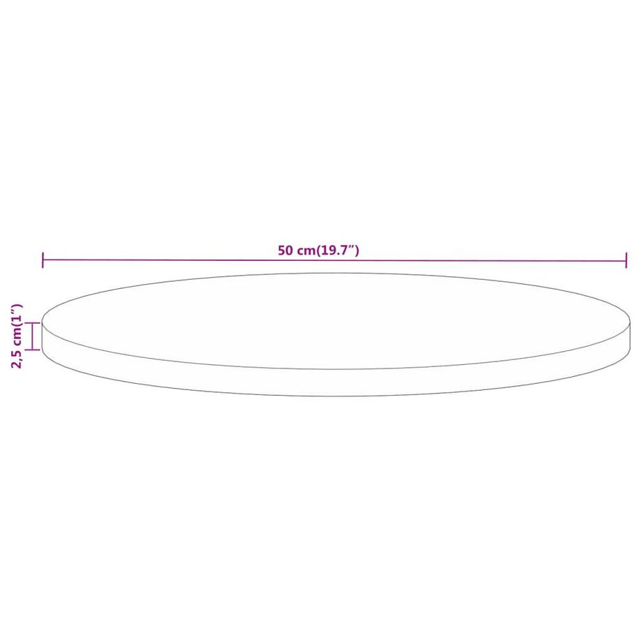 VidaXL Dessus de table bois  