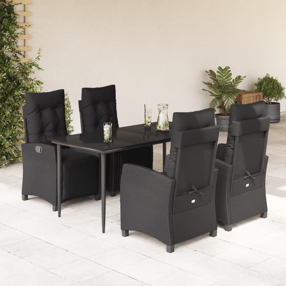 VidaXL set da pranzo da giardino Polirattan  