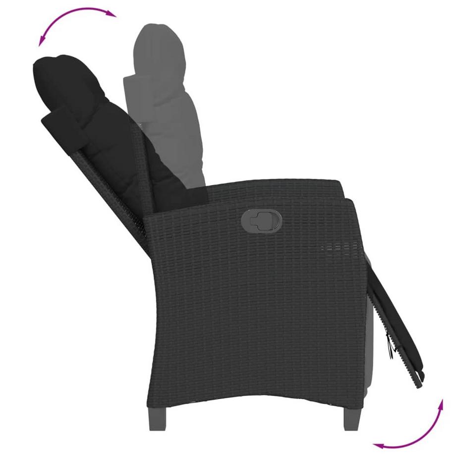 VidaXL set da pranzo da giardino Polirattan  