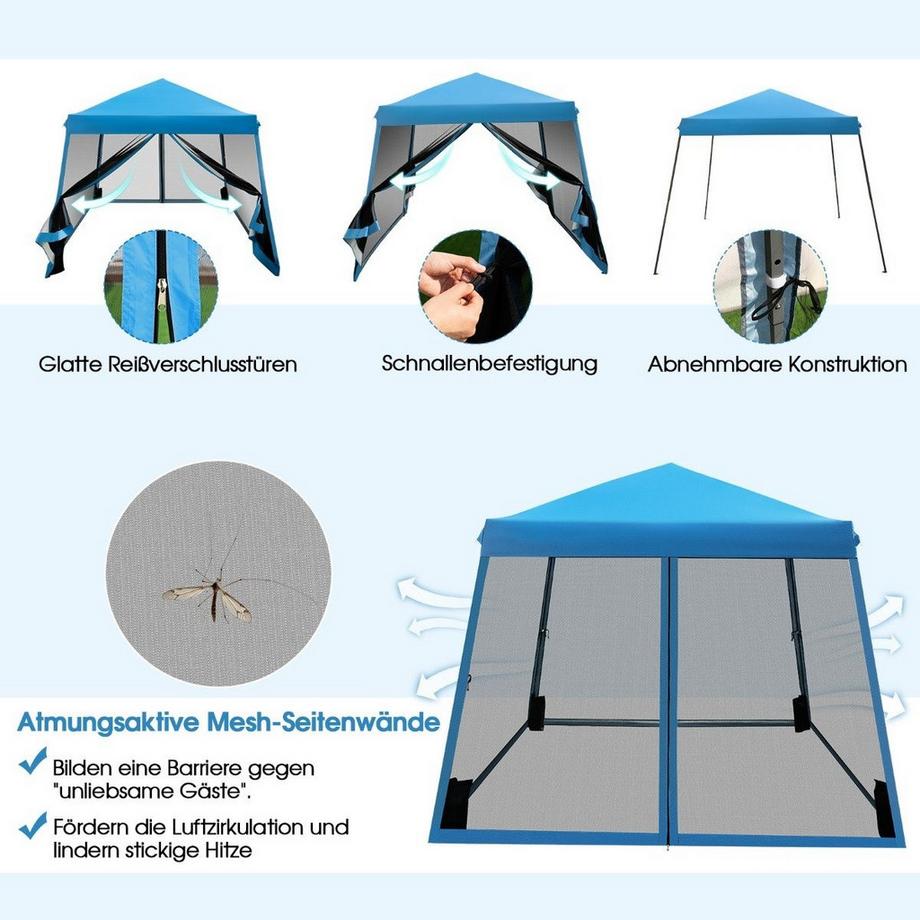 Northix Pop-Up-Überdachungszelt, Netzwände  