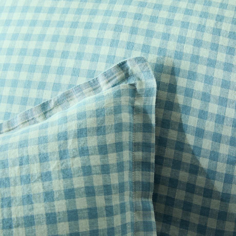 La Redoute Intérieurs ACÉLIE BLEU Taie d'oreiller en lin lavé  