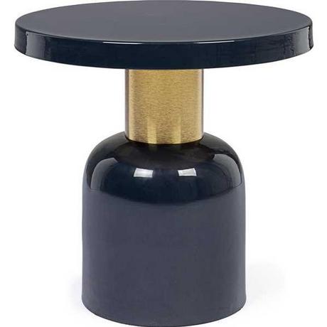 mutoni Table d'appoint Nalima noire ronde 41  