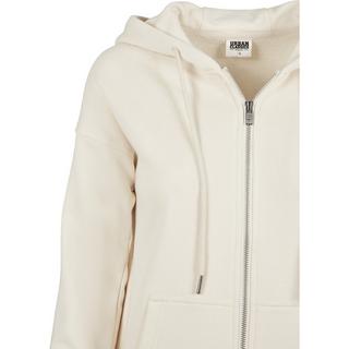 URBAN CLASSICS  felpa con cappuccio da organic terry zip - taglie forti 