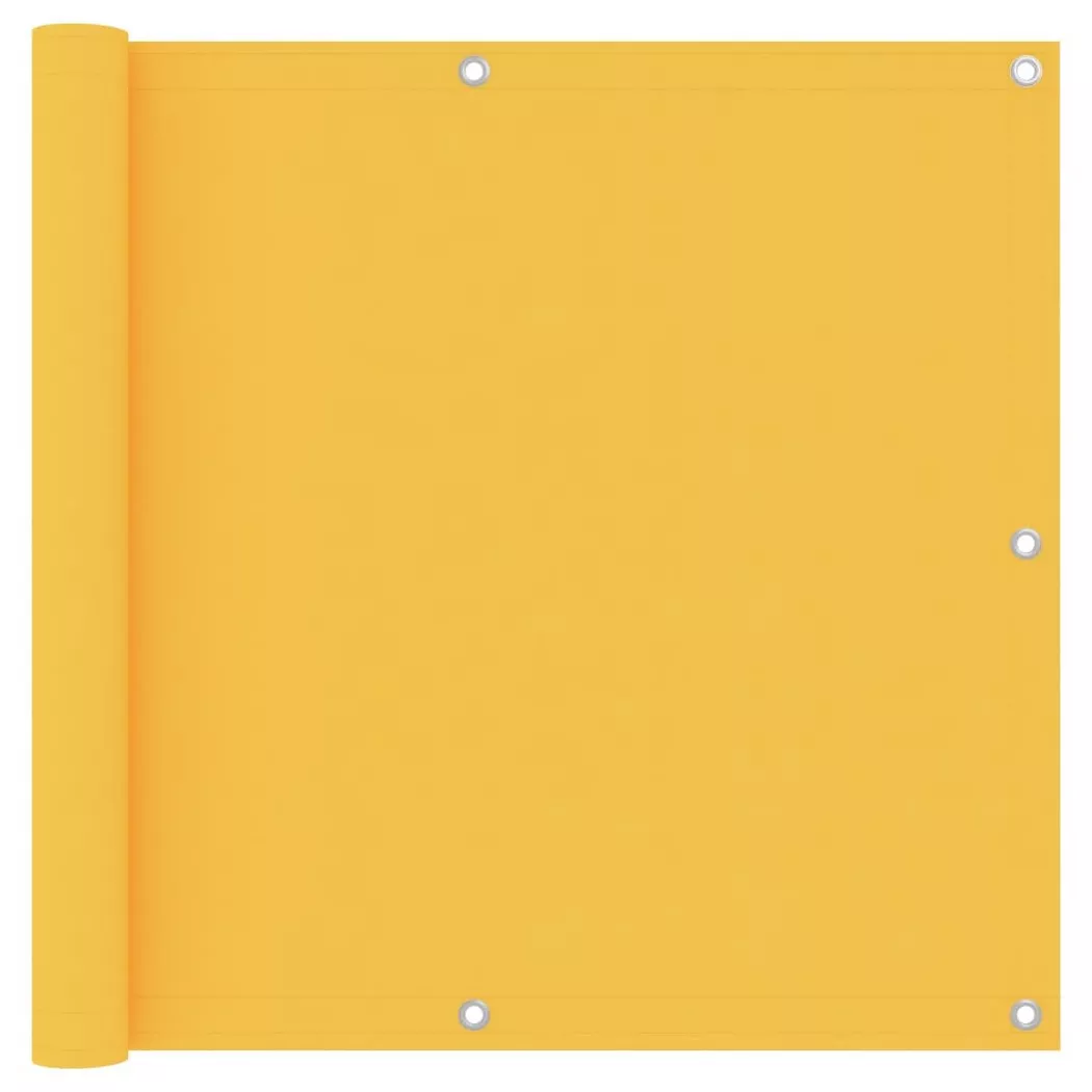 vidaXL Écran de balcon Jaune 90x600 cm Tissu Oxford