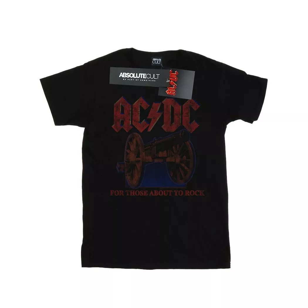 AC/DC - ACDC For Those About To Rock TShirt, für Damen, Schwarz, Größe XL
