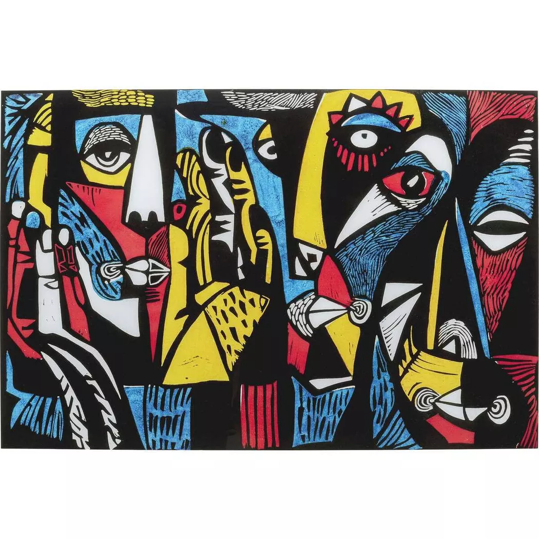 KARE Design - Glasbild Arte 150x100, One Size, Multicolor