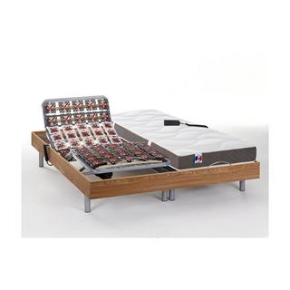 Vente-unique Set relax sole sospensioni 100% lattice 5 zone JUPITER di DREAMEA Quercia naturale 2 motori OKIN  