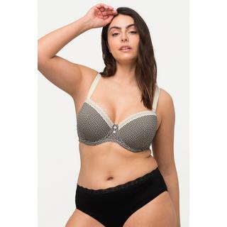 Ulla Popken  Reggiseno con ferretto, coppe morbide e fantasia, coppa B-D 