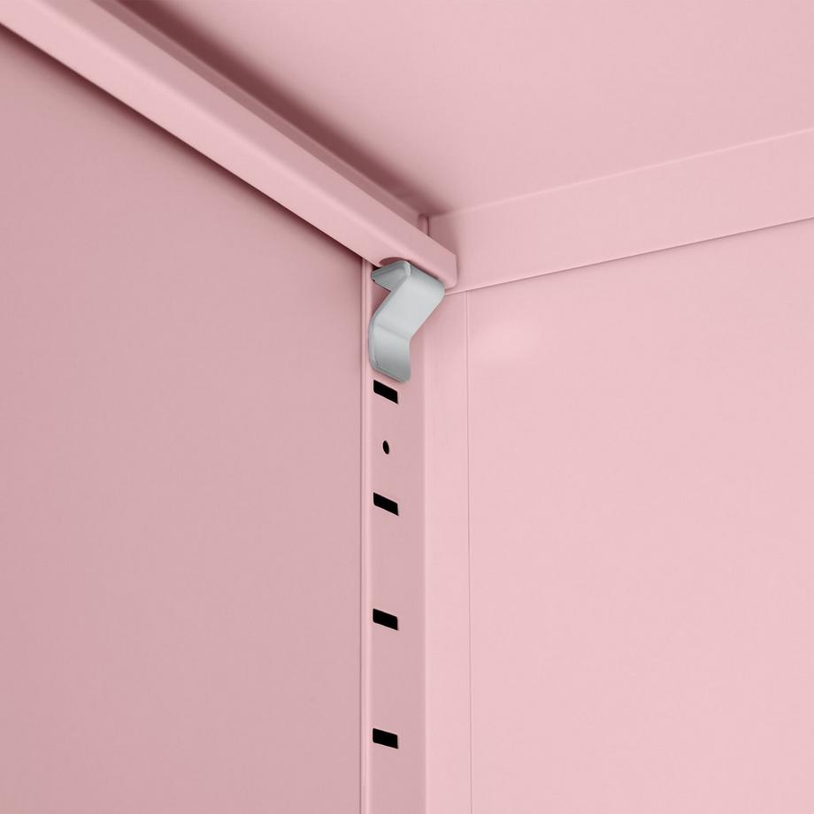 Tectake Sideboard Baker 2 Türen mit Magnetverschluss, einzeln abschließbar verstellbarer Zwischenboden  