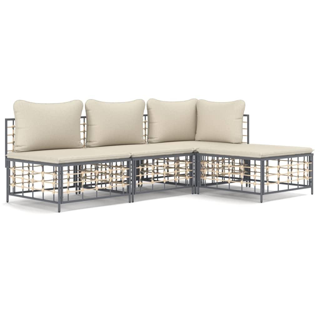 VidaXL Garten lounge set poly-rattan  